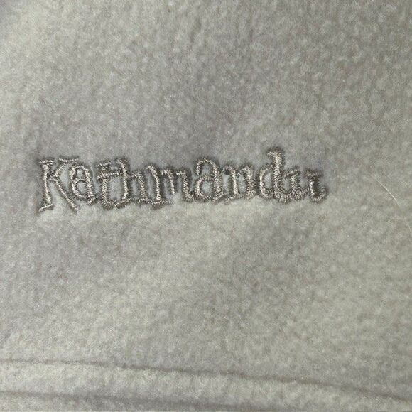 Kathmandu Polartec Climate Control Y2K Men M Tan Black Trim Zip Up Fleece Vest - Picture 4 of 12